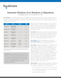 Windows 11 Migrations Solution Brief