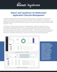 FlexApp and Rimo3 App Management Solution Brief