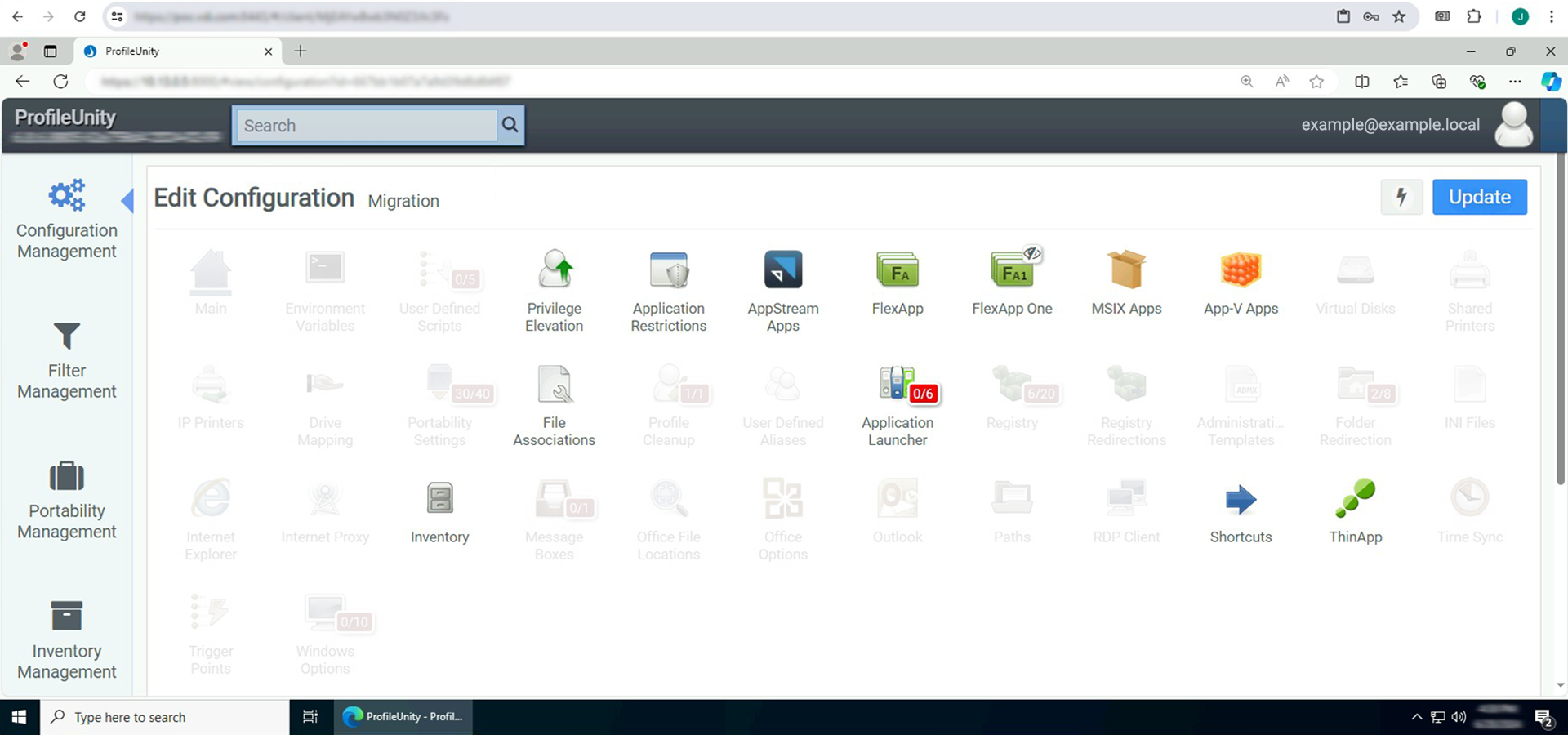 Application Management Features are highlighted Application Management Features are highlighted