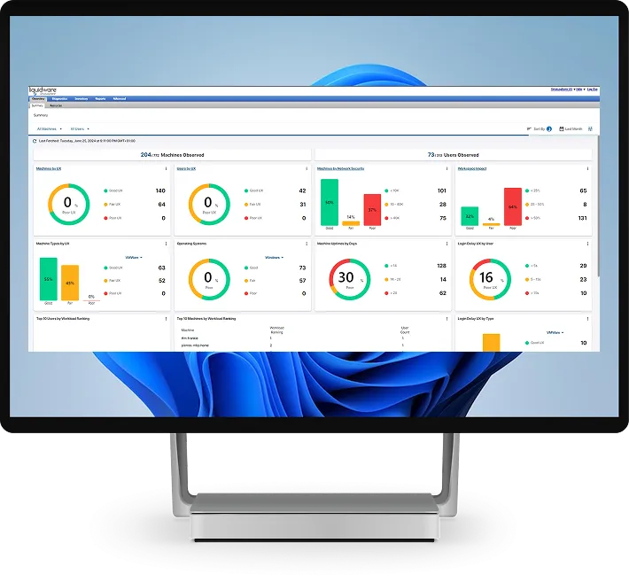 Stratusphere™ UX Monitor, diagnose issues, and quickly optimize Digital Employee Experience environments with unparalleled data and analytics.